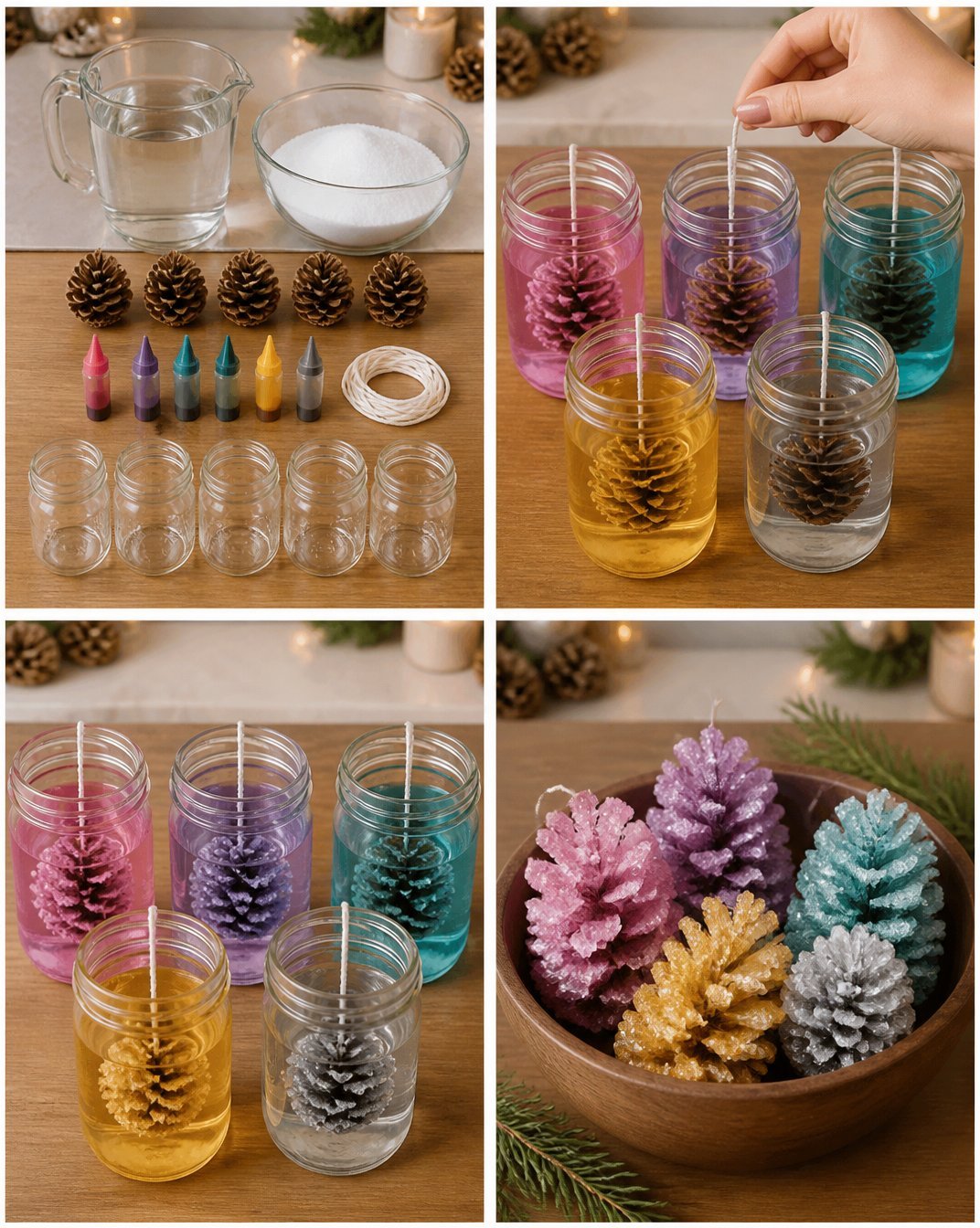 Fairy Color Crystal Pinecone Collection