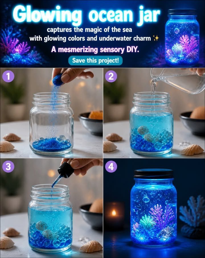 The Glowing Ocean Jar