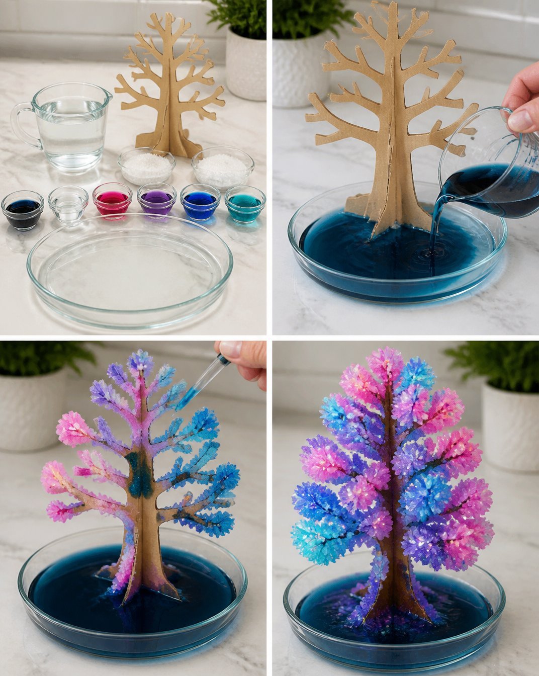 Rainbow Crystal Blossom Tree